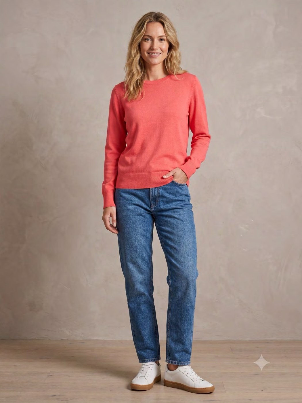 Jensen LS Crew Sweater, wholesale style JEN-4009440046